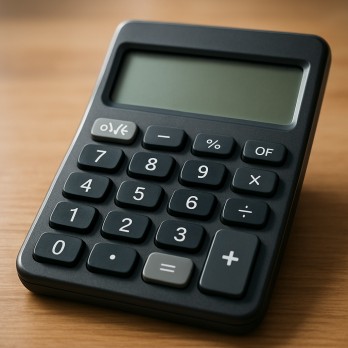 Calculator displaying betting odds conversion