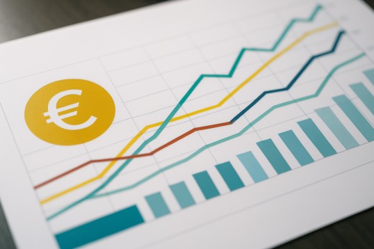Chart showing euro conversion options