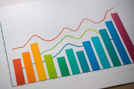 Colorful graph depicting statistical analysis in betting markets