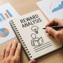 Visual representation of reward analysis through storytelling