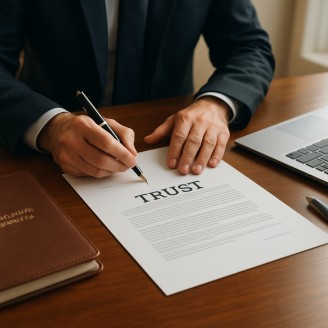 Setting up a financial trust to secure newfound wealth