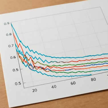 Chart illustrating the Law of Large Numbers in action over repeated coin flips
