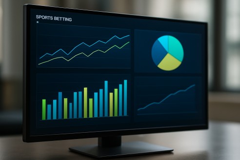 Dashboard showing sports betting yield metrics graphically