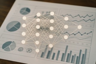 A neural network illustration analyzing sports statistics