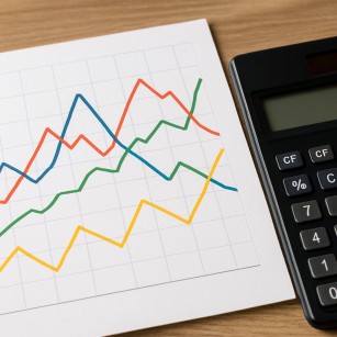 Graph comparing betting options using a calculator
