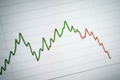 Graph showing fluctuating odds in sports betting markets