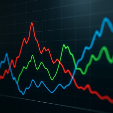 Line chart showing fluctuating odds during a live sporting event