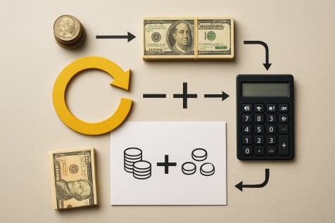 Diagram of pari mutuel payout process and calculation