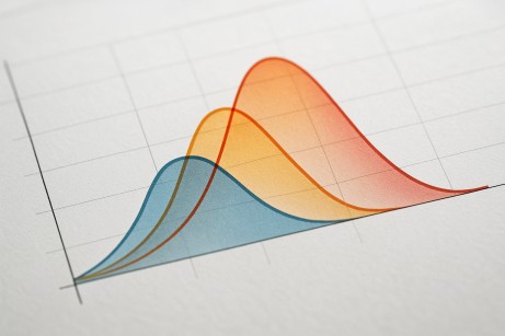 Chart illustrating risk distribution from simulation analysis