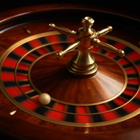 Roulette wheel in action, symbolizing high risk wagering