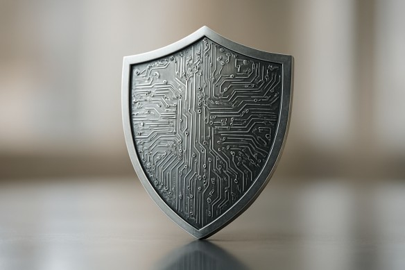 Secure shield symbolizing electronic fund transfer safety features
