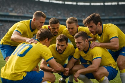 Teams huddle and plot new strategies on the world cup field