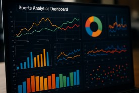 Analytics dashboard showing sports data trends for game analysis