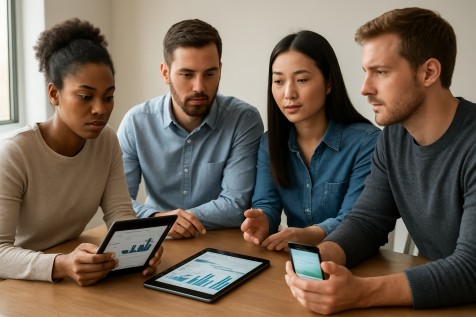 An illustration showing responsible participation in sports predictions