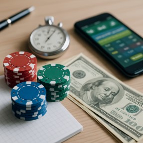 Visual representation of stake management in betting