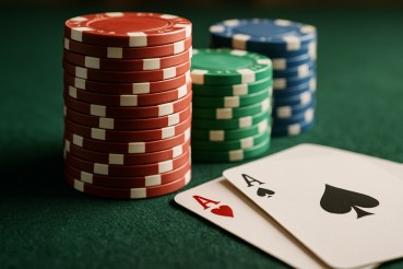 Stacked poker chips and cards, symbolizing the depth of value and meaning