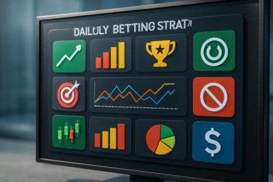 Gamified daily betting strategy planning on a digital scoreboard