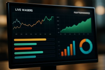 Screenshot of tracking live wagers and performance