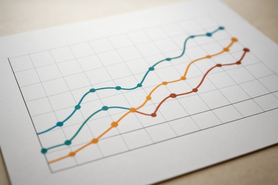 Graph showing transparency flow in decision making for gaming predictions